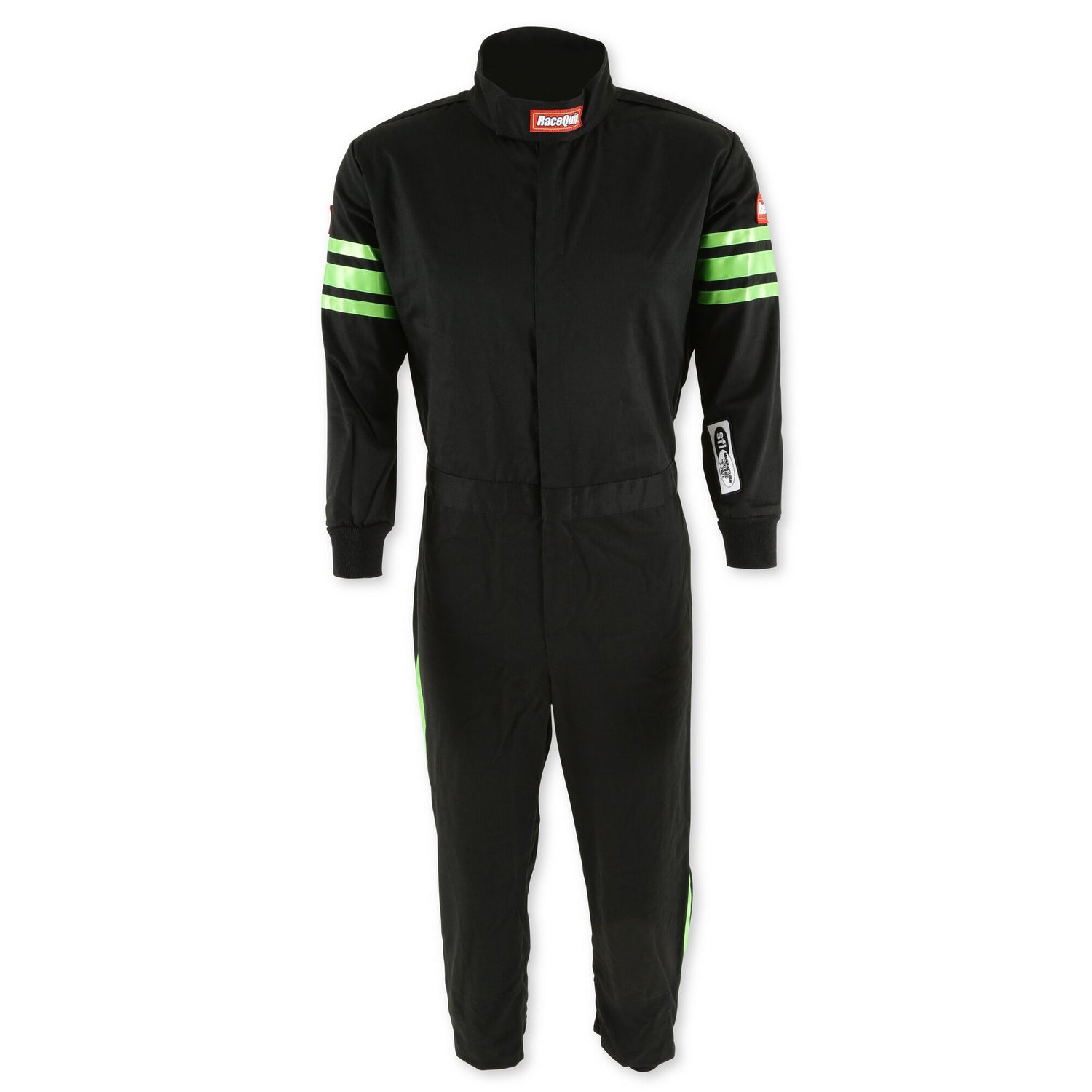 One Piece Single Layer Fire Suit w/Green Stripes - 2XL<br>Universal