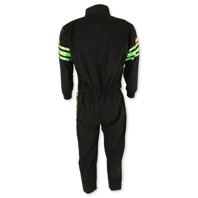 One Piece Single Layer Fire Suit w/Green Stripes - 2XL<br>Universal