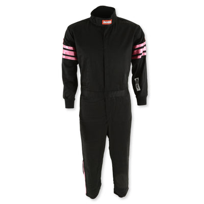 One Piece Single Layer Fire Suit w/Pink Stripes - XXS<br>Universal