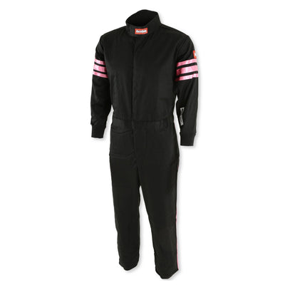 One Piece Single Layer Fire Suit w/Pink Stripes - 2XL<br>Universal