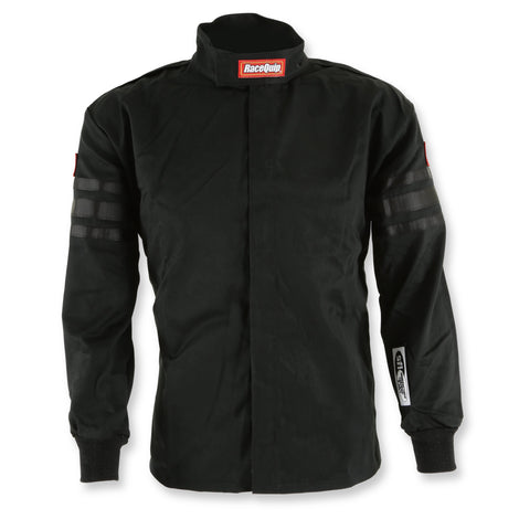 Single Layer Fire Suit Jacket w/Black Stripes - 2XL<br>Universal