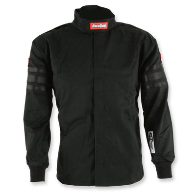 Single Layer Fire Suit Jacket w/Black Stripes - 2XL<br>Universal
