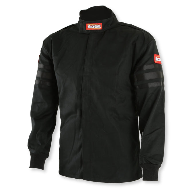 Single Layer Fire Suit Jacket w/Black Stripes - 2XL<br>Universal