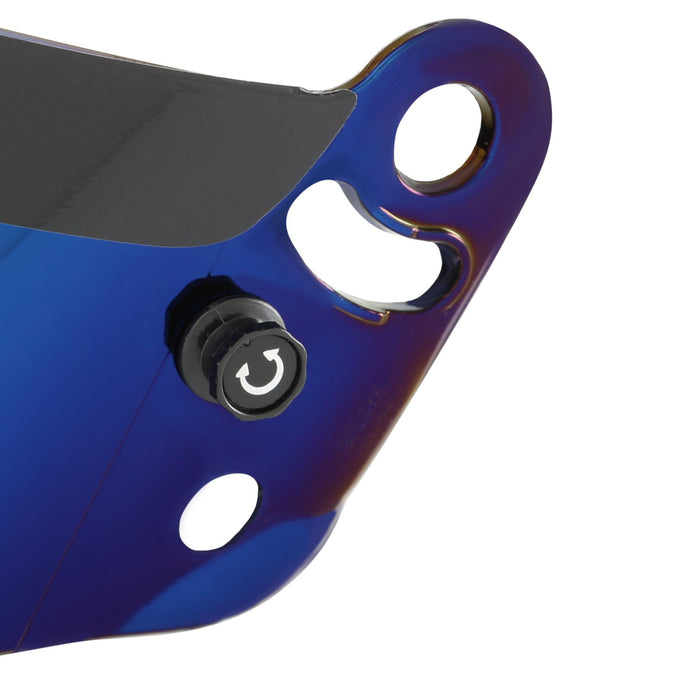 Helmet Face Shield - Fits PRO-Series Model Helmets<br>Blue Iridium