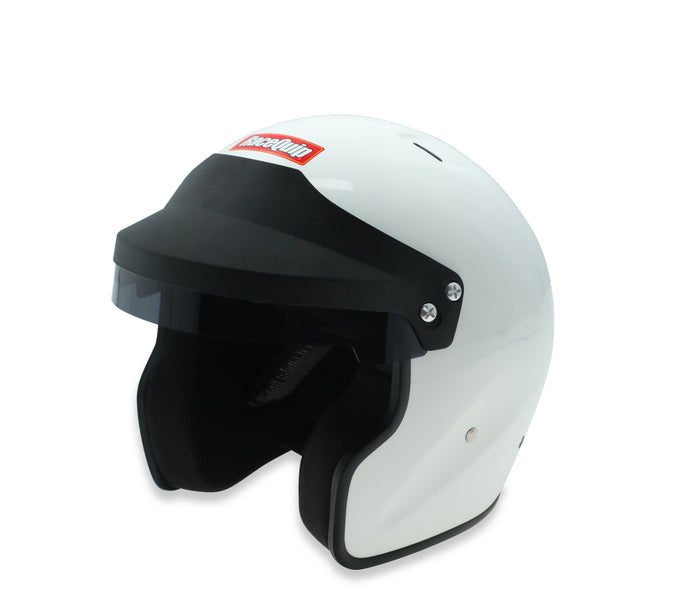 OF25 Open Face Helmet Gloss White - Medium<br>Universal