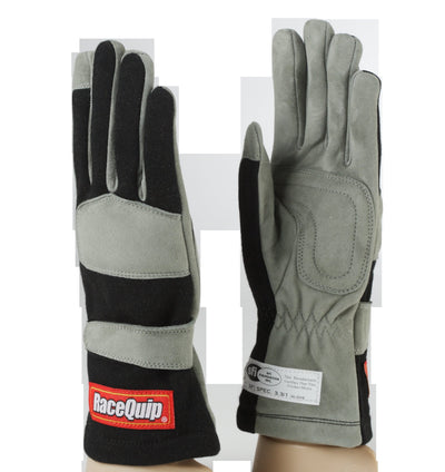 SFI 3.3/1 Black Nomex Race Gloves - Small<br>Universal