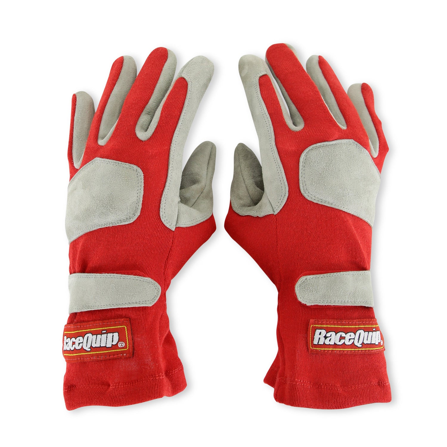 SFI 3.3/1 Red / Gray Nomex Race Gloves - Medium<br>Universal