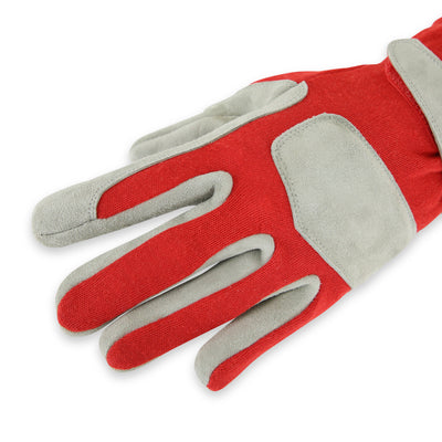 SFI 3.3/1 Red / Gray Nomex Race Gloves - Medium<br>Universal