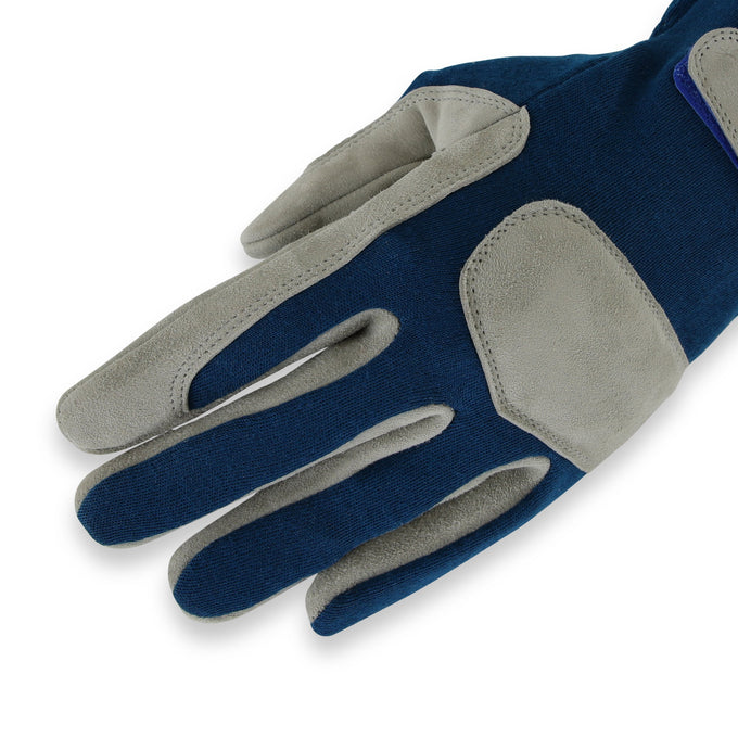 SFI 3.3/1 Blue / Gray Nomex Race Gloves - Medium Blue<br>Universal