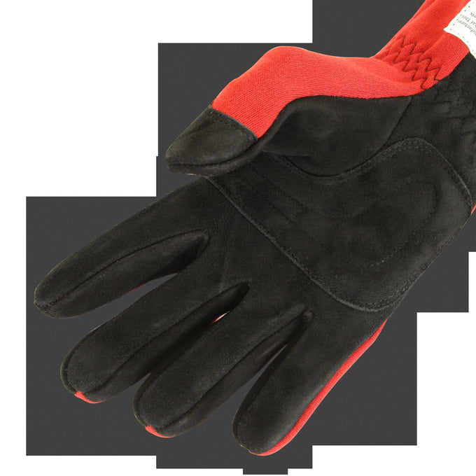 SFI 3.3/5 Red/Black Short Gauntlet Race Gloves - Small<br>Universal