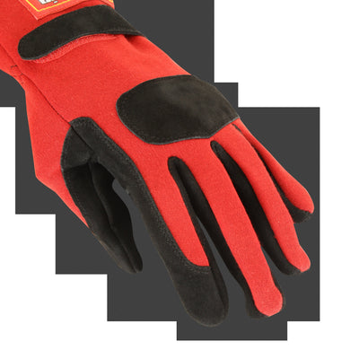 SFI 3.3/5 Red/Black Short Gauntlet Race Gloves - Small<br>Universal