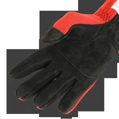 SFI 3.3/5 Red / Black Short Gauntlet Race Gloves - XL<br>Universal