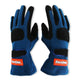SFI 3.3/5 Blue/Black Short Gauntlet Race Gloves - Small<br>Universal