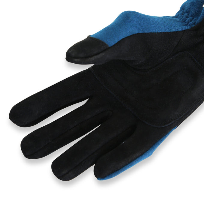 SFI 3.3/5 Blue/Black Short Gauntlet Race Gloves - Small<br>Universal