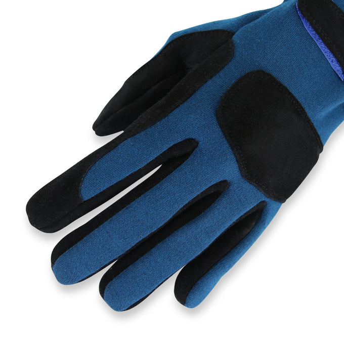 SFI 3.3/5 Blue/Black Short Gauntlet Race Gloves Large<br>Universal