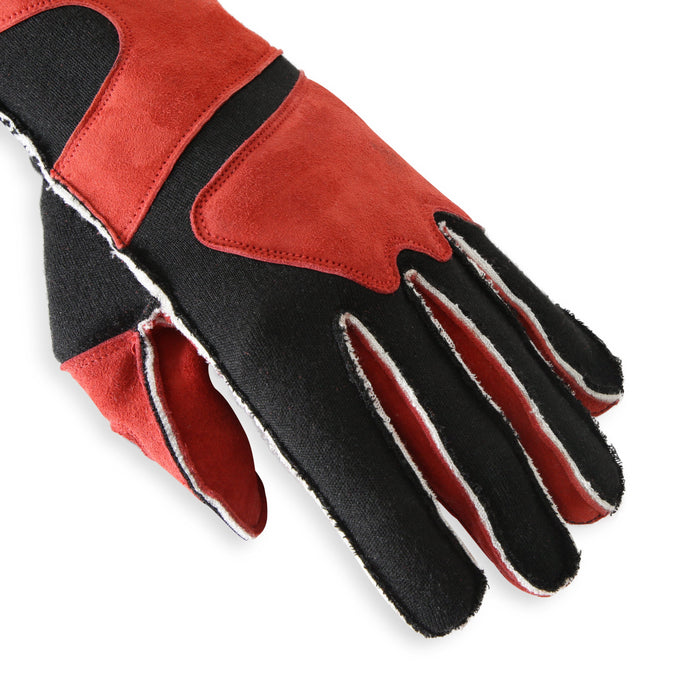 SFI 3.3/5 Red/Black Outseam Short Gauntlet Gloves - S<br>Universal