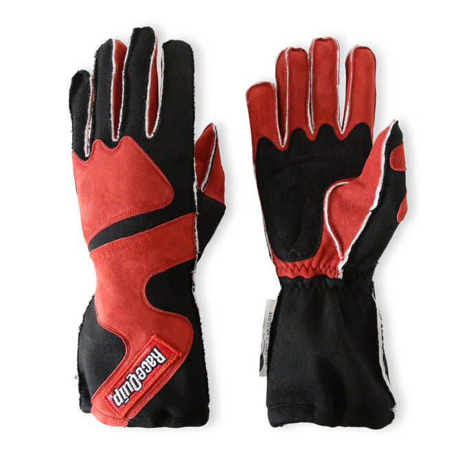 SFI 3.3/5 Red/Black Outseam Short Gauntlet Gloves - L<br>Universal
