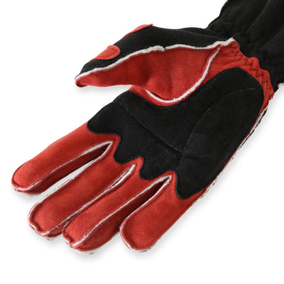 SFI 3.3/5 Red/Black Outseam Short Gauntlet Gloves - L<br>Universal