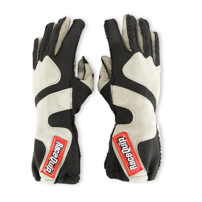 SFI 3.3/5 Black/Gray Outseam Short Gauntle Gloves - M<br>Universal
