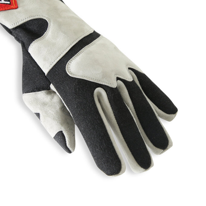SFI 3.3/5 Black/Gray Long Gauntlet Race Gloves - L<br>Universal