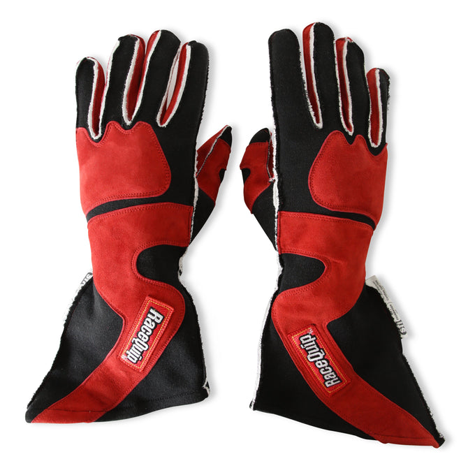 SFI 3.3/5 Red/Black Outseam Long Gauntlet Gloves - S<br>Universal