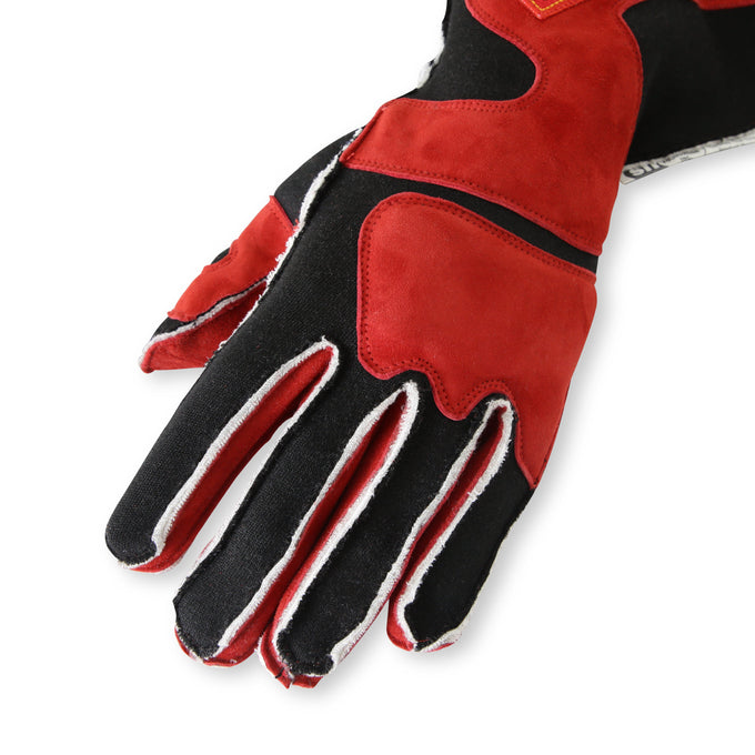 SFI 3.3/5 Red/Black Outseam Long Gauntlet Gloves - S<br>Universal