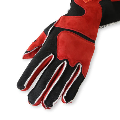 SFI 3.3/5 Red/Black Outseam Long Gauntlet Gloves - M<br>Universal