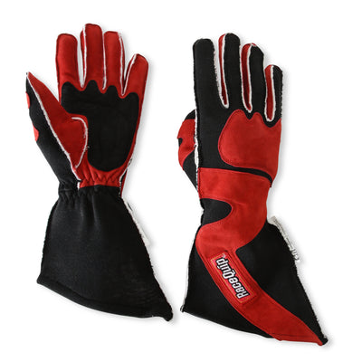 SFI 3.3/5 Red/Black Outseam Long Gauntlet Gloves - L<br>Universal