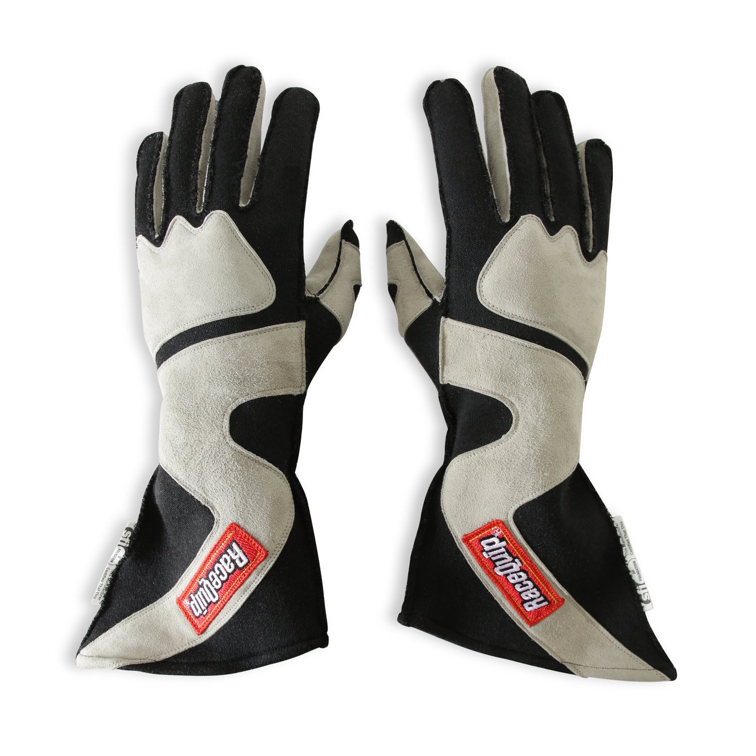 SFI 3.3/5 Black/Gray Outseam Long Gauntlet Gloves - L<br>Universal