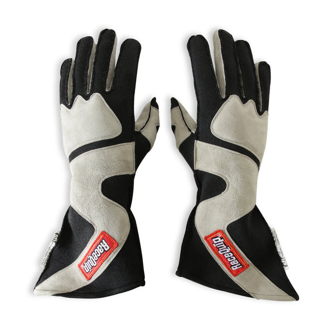 SFI 3.3/5 Black/Gray Outseam Long Gauntlet Gloves - L<br>Universal
