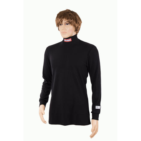 SFI3.3 Base Layers Fire Retardant Shirt Black - X<br>Universal