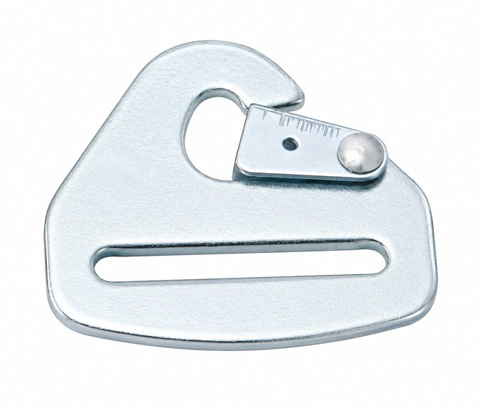 Seat Belt Mounting Hardware - Snap Hook End<br>Zinc Plated - 2 in.