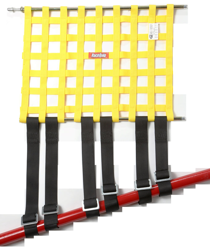 Window Net Mounting Kit - Bottom Bar Strap On Black<br>8 in. to 18 in.