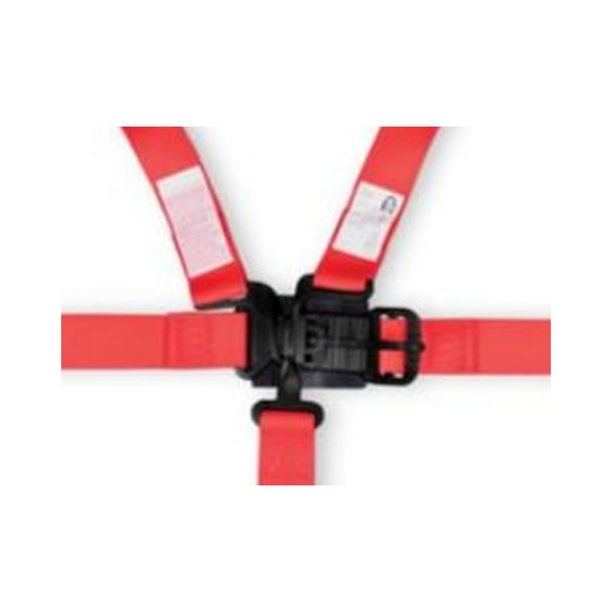 Youth Latch & Link 5 Point Racing Harness Set<br>Red - 2 in. Lap and Shoulder and Sub