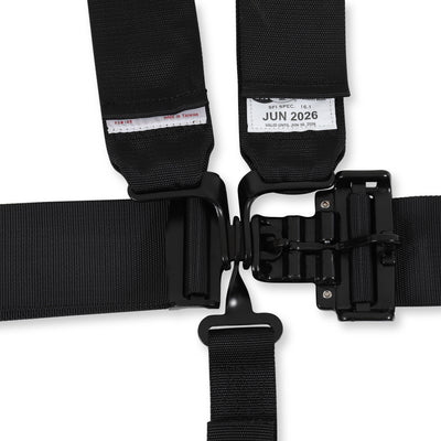 Latch & Link 5 Point Harness Set<br>Black - 3 in. Lap and Shoulder - 2 in. Sub