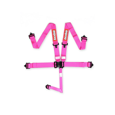 Latch & Link 5 Point Harness Set Pink<br>3 in. Lap and Shoulder - 2 in. Sub