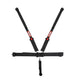 Latch & Link HANS 5 Point Harness Set<br>Black - 3 in. Lap - 3 in. to 2 in. Shoulder - 2 in. Sub