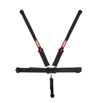 Latch & Link HANS 5 Point Harness Set<br>Black - 3 in. Lap - 3 in. to 2 in. Shoulder - 2 in. Sub