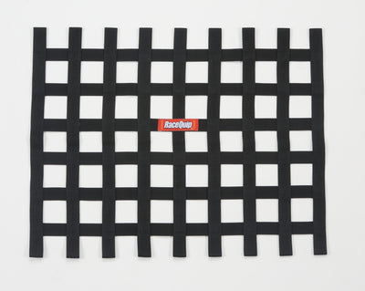 Ribbon Style Race Car Window Net<br>Black - 18 in.H x 24 in.W