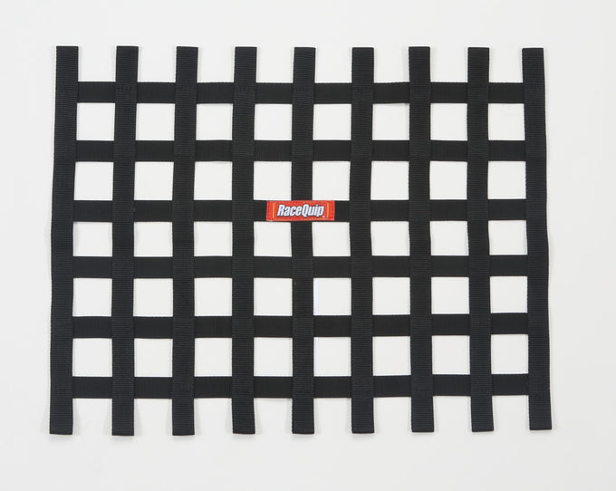 Ribbon Style Race Car Window Net<br>Black - 18 in.H x 24 in.W