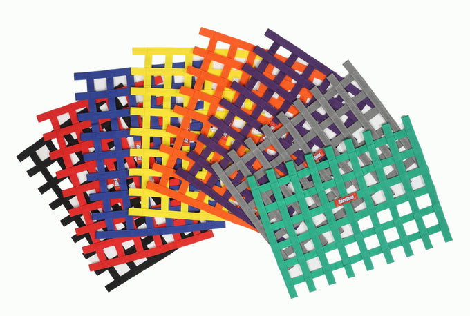 Ribbon Style Race Car Window Net<br>Black - 18 in.H x 24 in.W