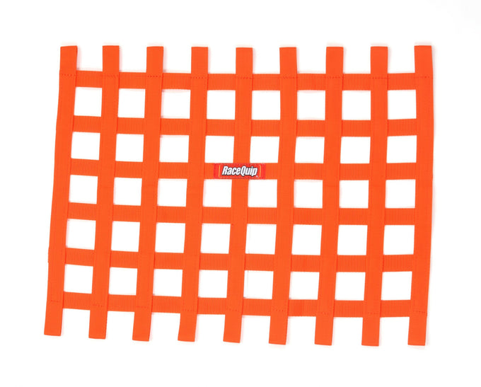 Ribbon Style Race Car Window Net<br>Orange - 18 in.H x 24 in.W
