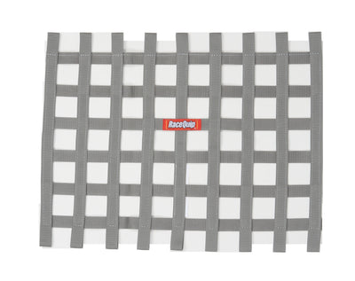 Ribbon Style Race Car Window Net<br>Platinum - 18 in.H x 24 in.W