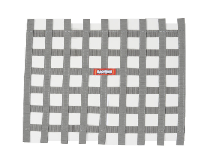 Ribbon Style Race Car Window Net<br>Platinum - 18 in.H x 24 in.W