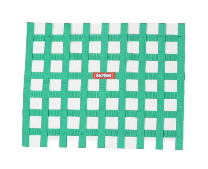 Ribbon Style Race Car Window Net<br>Green - 18 in.H x 24 in.W