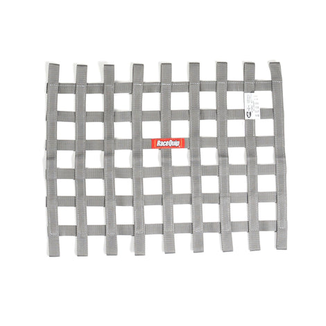 Ribbon Style Race Car Window Net<br>Platinum - 18 in.H x 24 in.W