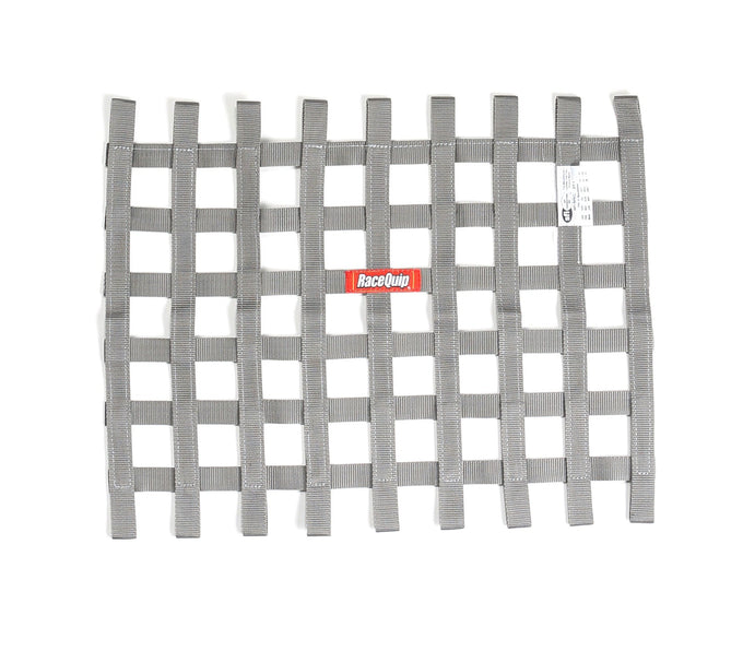 Ribbon Style Race Car Window Net<br>Platinum - 18 in.H x 24 in.W
