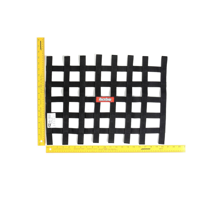 Ribbon Style Race Car Window Net<br>Black - 15 in.H x 21 in.W