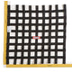 Ribbon Style Race Car Window Net<br>Black - 24 in.H x 24 in.W