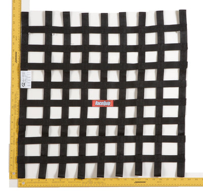 Ribbon Style Race Car Window Net<br>Black - 24 in.H x 24 in.W